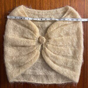 vintage cream knit shrug